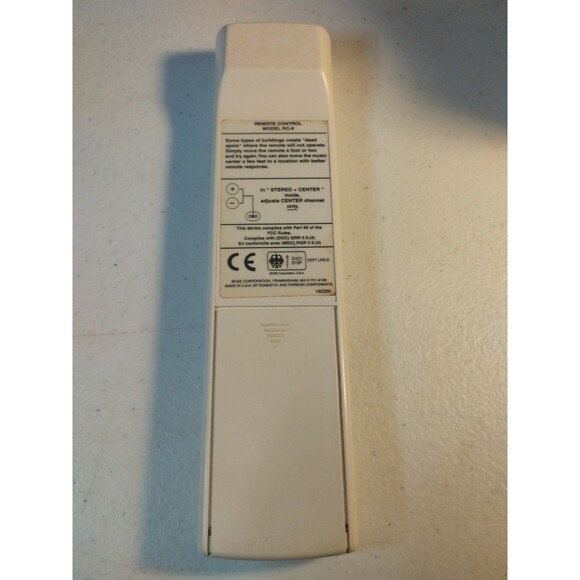 Bose RC-9 Remote Control Lifestyle Music Center Model 3 ,5 & 8 - Untested - Picture 2 of 3